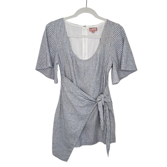 LeRumi Blue & White Striped Jamie Dress, S - Picture 2 of 9